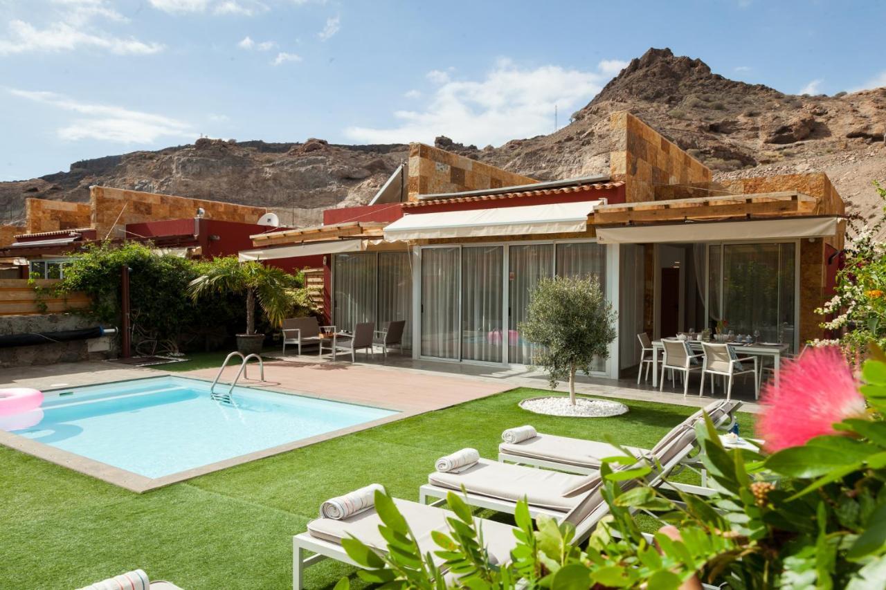Elle Ocean Villa Gran Canaria Heated Pool Wifi أمادوريس المظهر الخارجي الصورة