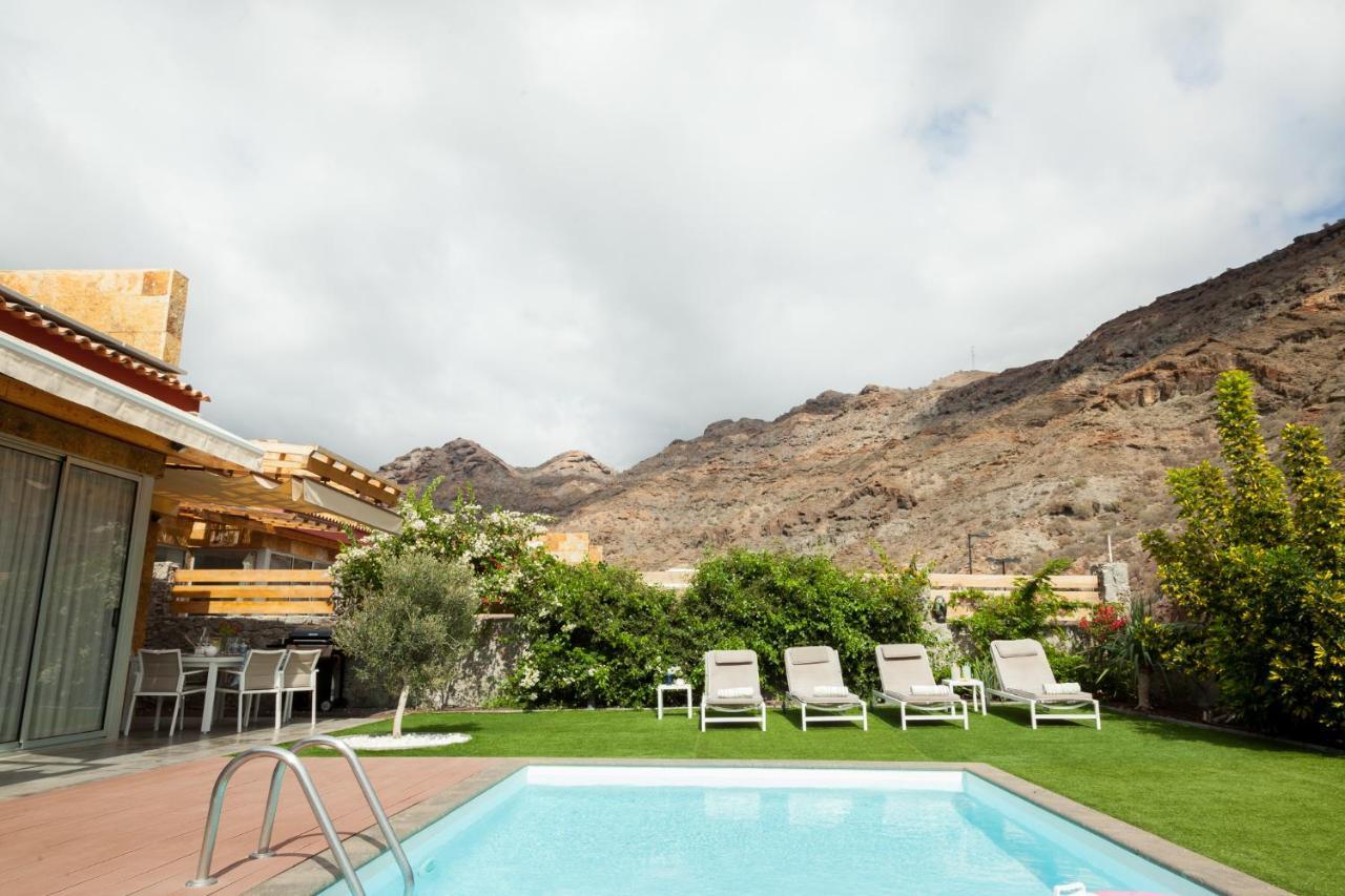 Elle Ocean Villa Gran Canaria Heated Pool Wifi أمادوريس المظهر الخارجي الصورة